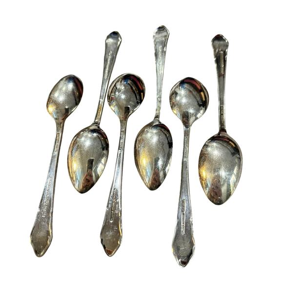 Sheffield England Silver Demitasse Spoons (6) hallmark Postons Lonsdaleplate - Picture 3 of 8